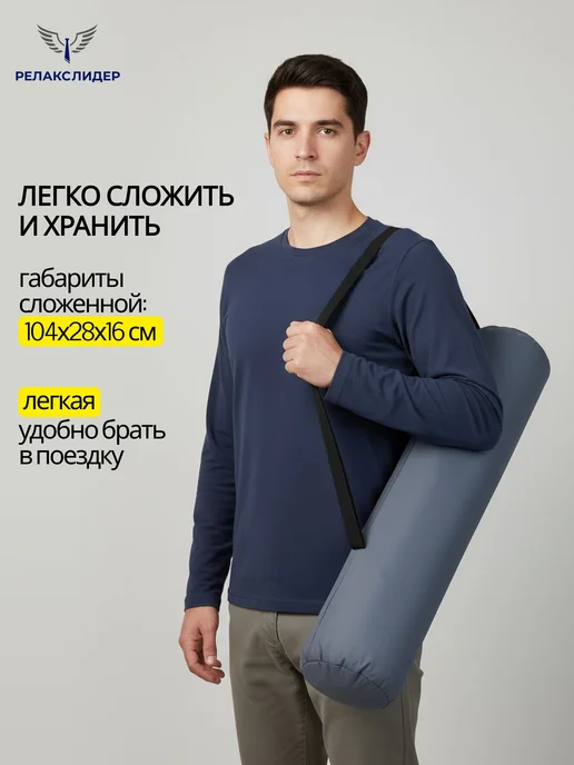 Раскладушка кровать взрослая с матрасом туристическая усилен, серый, фото 7