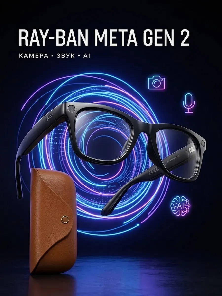 Умные смарт очки RayBan Meta Gen2 с камерой 2K и AI-ассистентом — фото 1