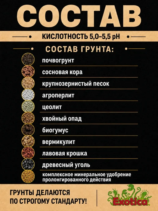 EXOTICA Грунт для хвойных растений (араукарии и др.) 2,5л, 2,5 л, фото 4
