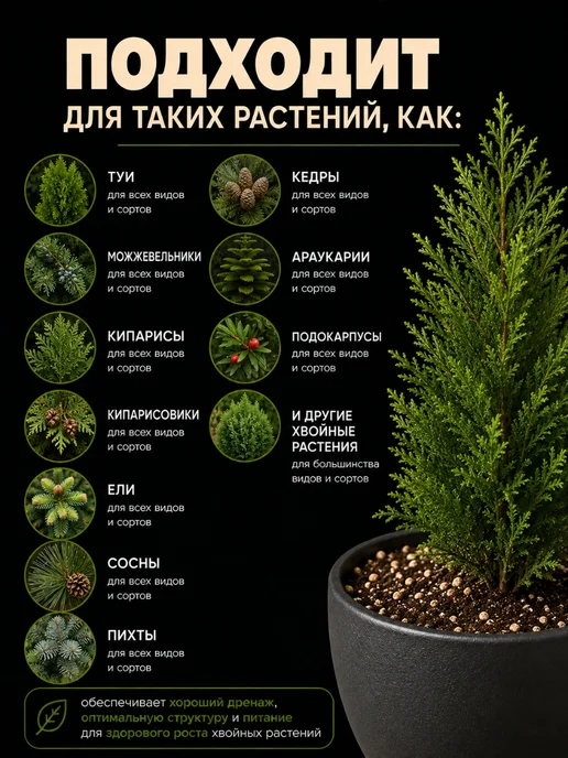 EXOTICA Грунт для хвойных растений (араукарии и др.) 2,5л, 2,5 л, фото 5