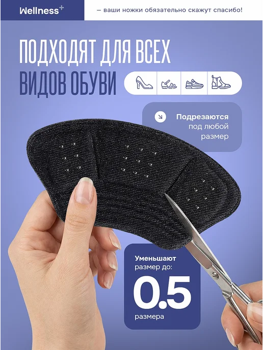 wellness+ Пяткоудерживатели для обуви, 4шт, 2 шт, фото 3