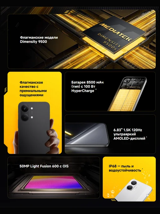 Смартфон Xiaomi Poco X8 Pro Max 12/256 ГБ, белый, фото 2