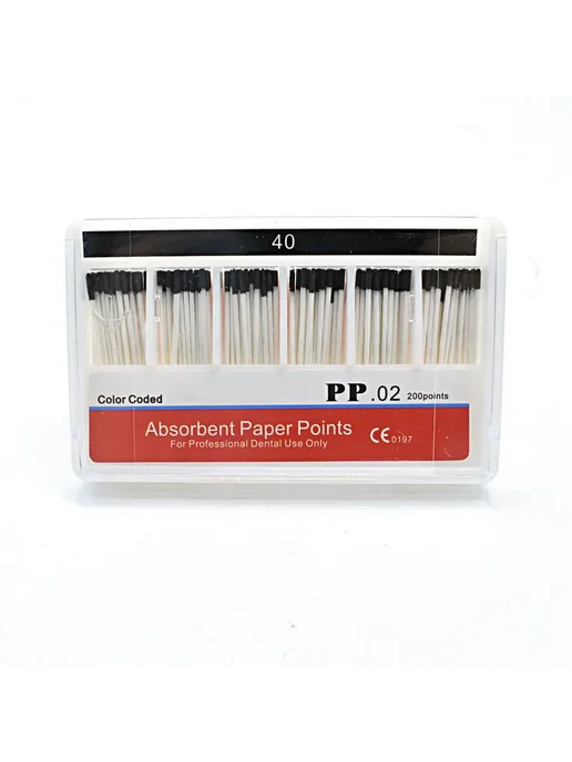 eflydent Стоматологические абсорбирующие точки PP .02, 200шт, Цвет 0, 200 шт, фото 6