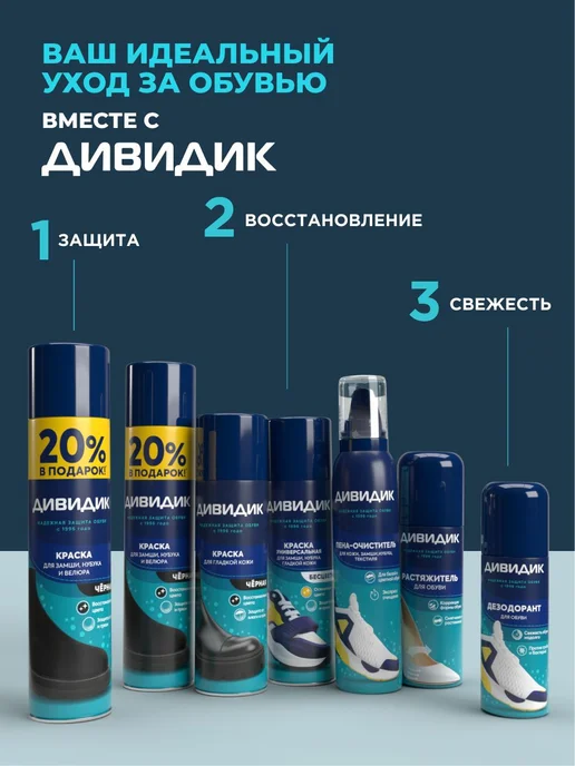 Дезодорант спрей для обуви от запаха ног Дивидик 125 мл, 125 мл, фото 8