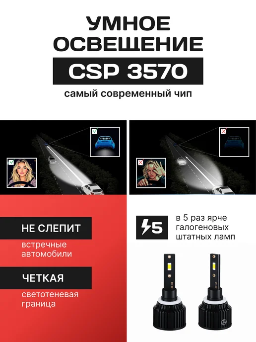 ZMB Светодиодные Н27 LED лампы автомобильные H27 в туманки, вариант, фото 3