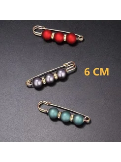 Броши-заколки с жемчугом, Metal color 1