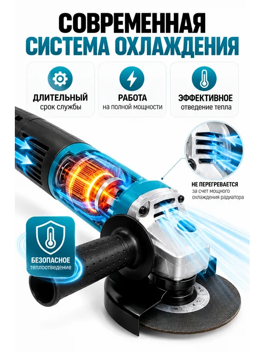 Болгарка электрическая мощная, вариант, фото 4