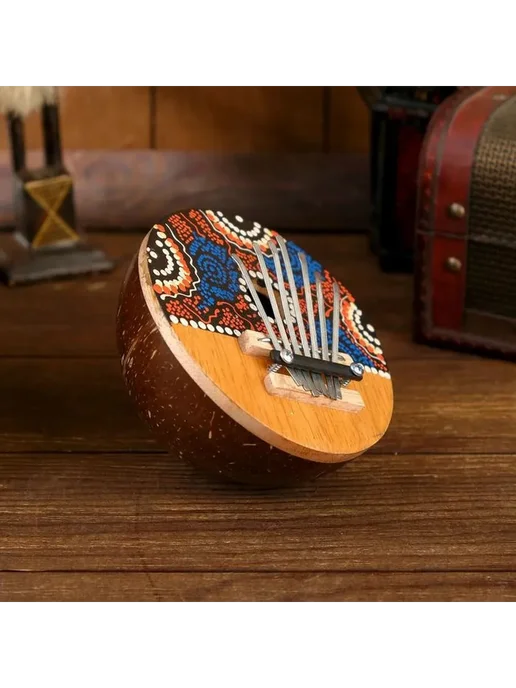 Калитба декоративная с ярким рисунком, вариант