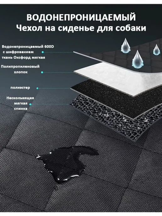 Автокресло в машину для собак и кошек, вариант, фото 2