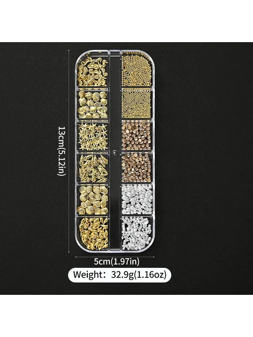 Mafanails Набор для дизайна ногтей PH194-7, 12 Grids, розовый, фото 7