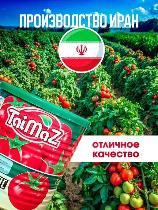 Таймаз Томатная паста Иран 1 банка 400 грамм, вариант, фото 2