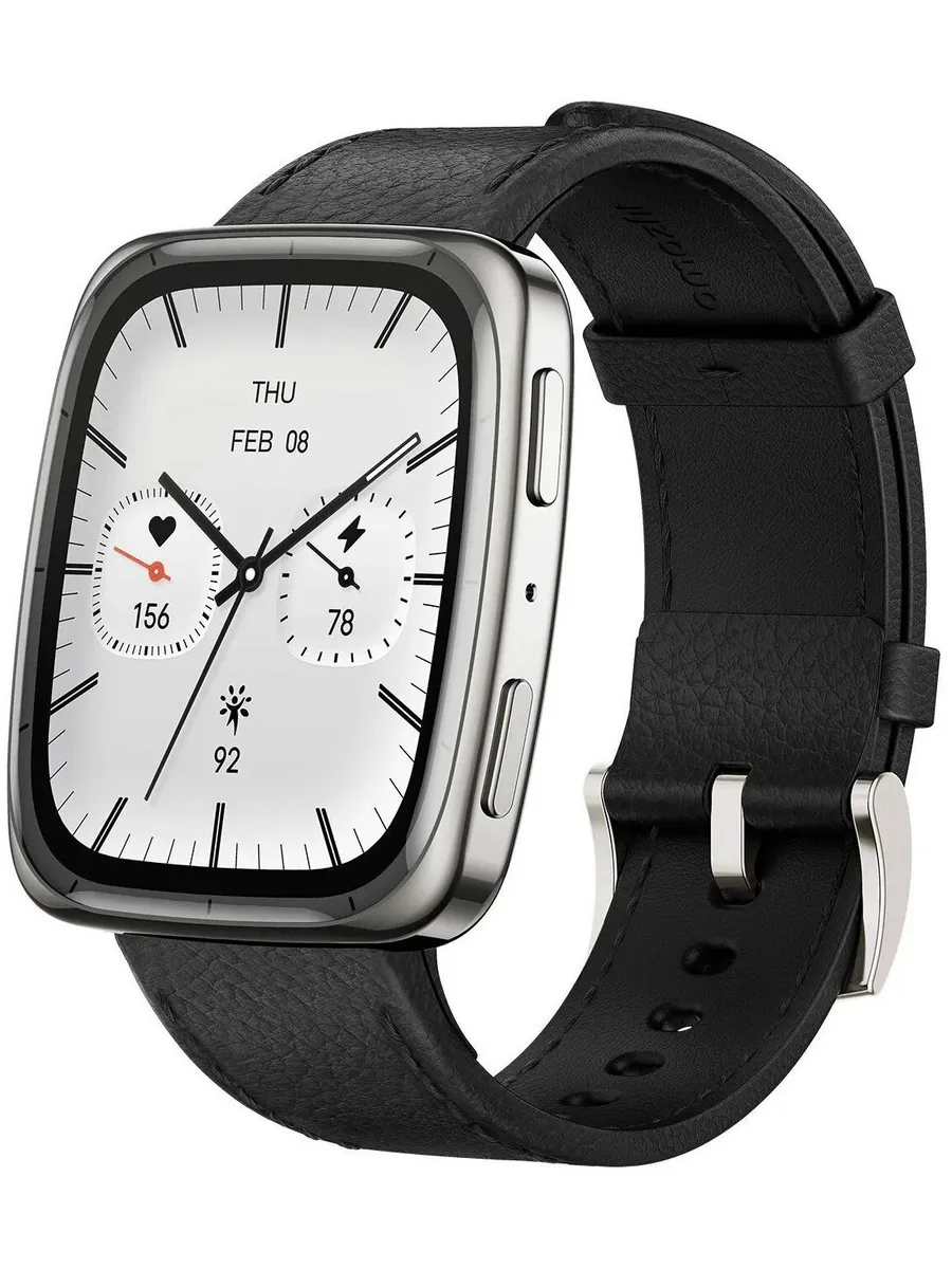 AmazFit Умные часы и браслет A2440 Active 2S Black Leather