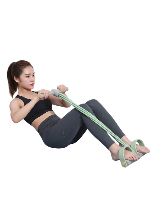 Фитнес-турники 4 шт. для ног и талии, серый, серый, фото 4