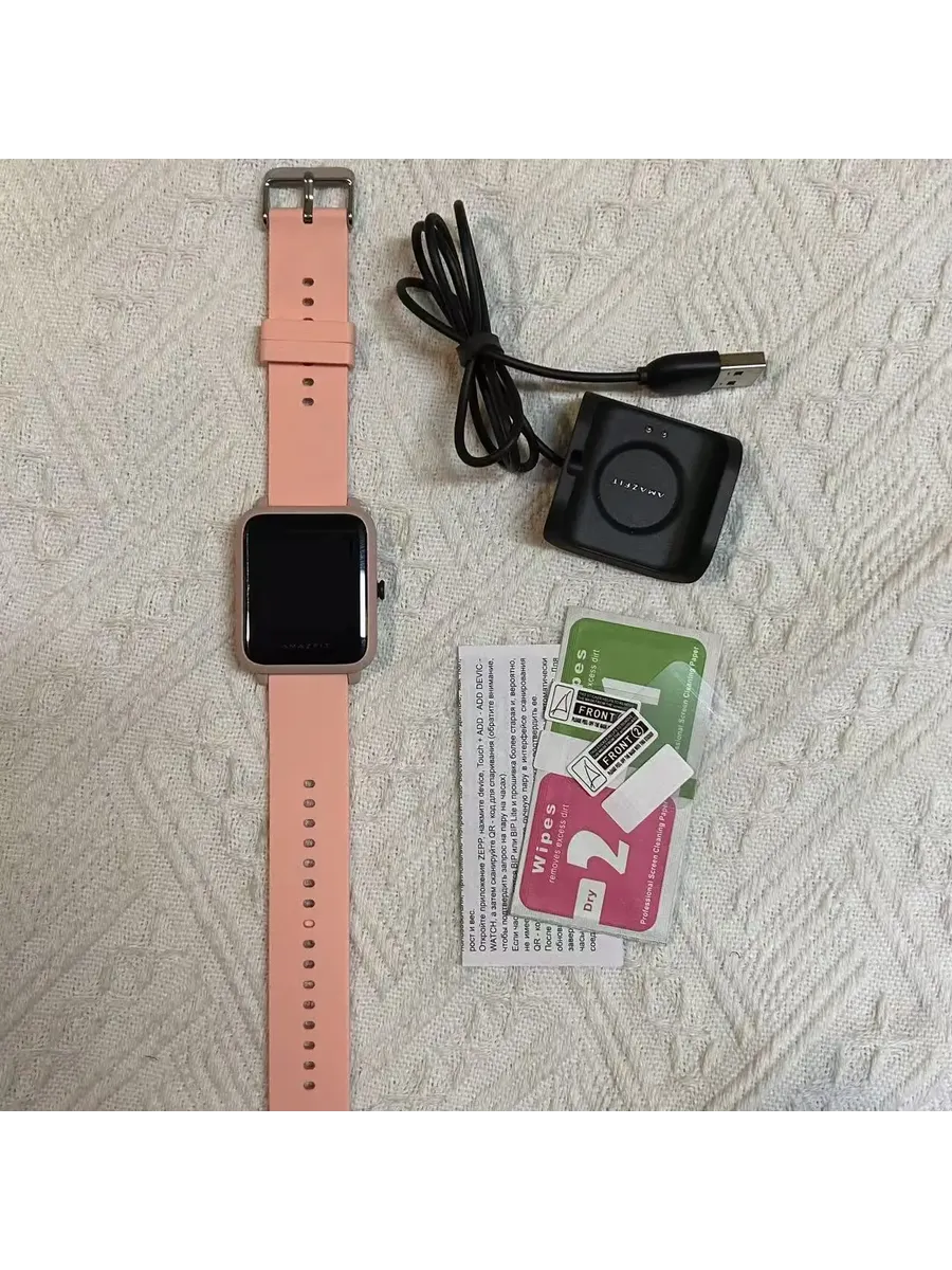 AmazFit SmartWatch Bip S GPS Черный, 95 New With Box, Black