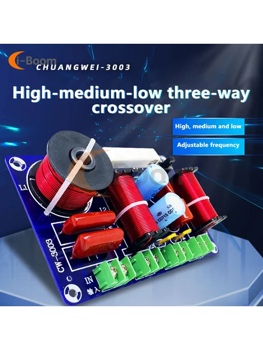 Aideepen 2 Way 3 Way Crossover 250 Вт 2 Way Crossove, 250 Вт, фото 2