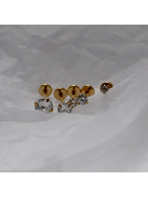 BeanDou Пирсинг из титановой стали циркония, 20G 4mmx10mm, 20 г, фото 4