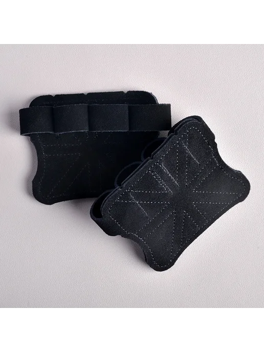 hufuch AMYOGA Перчатки для тяжелой атлетики кожаные Черный, black1, черный, фото 3