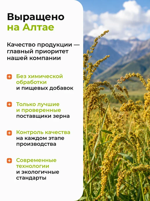 алтайская сказка Крупа пшеничная полтавская 12 пакетиков по 67 грамм, 800 г, фото 3