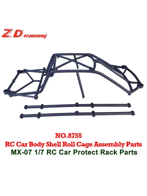 ZD Racing MX-07 1 7 Корпус радиоуправляемого автомобиля Защи, черный, фото 2