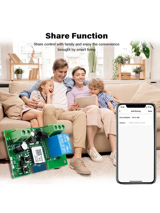 Scimagic-RC Wi-Fi релейный переключатель для гаража 1CH 85-, вариант, фото 7