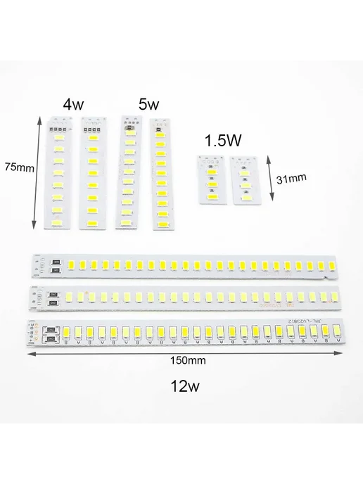 Нет бренда Светодиодный чип 1.5W белый для подсветки, 1,5 Вт, фото 3