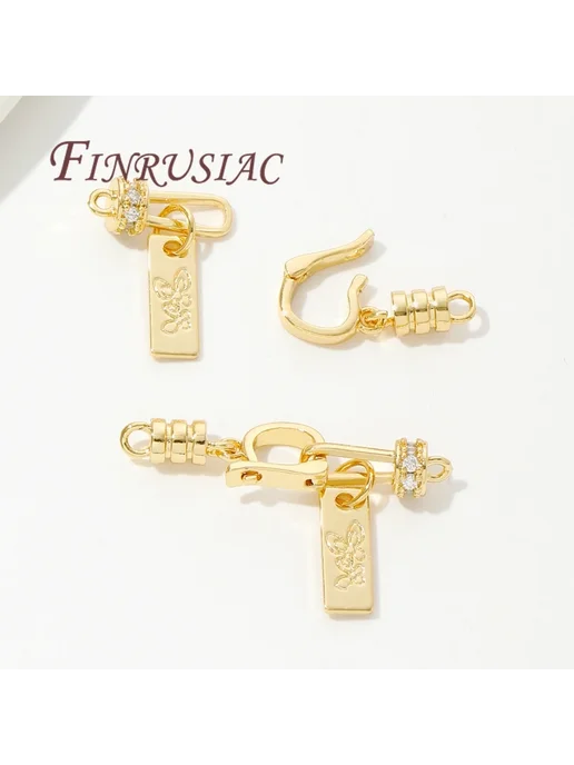 FINRUSIAC Застежка для бижутерии Rhodium Plated, 31.5x12.5, 31.5x12.5, фото 5