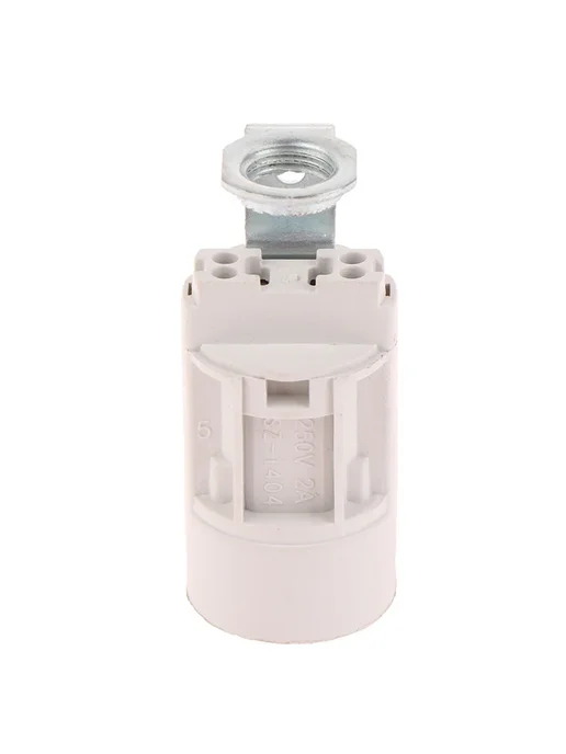 HELTC Патрон для лампы E14, 55mm, белый, белый