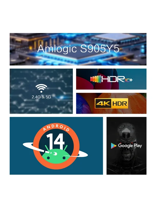 tanix TX5 Smart TV Box 2G 16G, EU Plug, 2 г, 16 г, фото 4