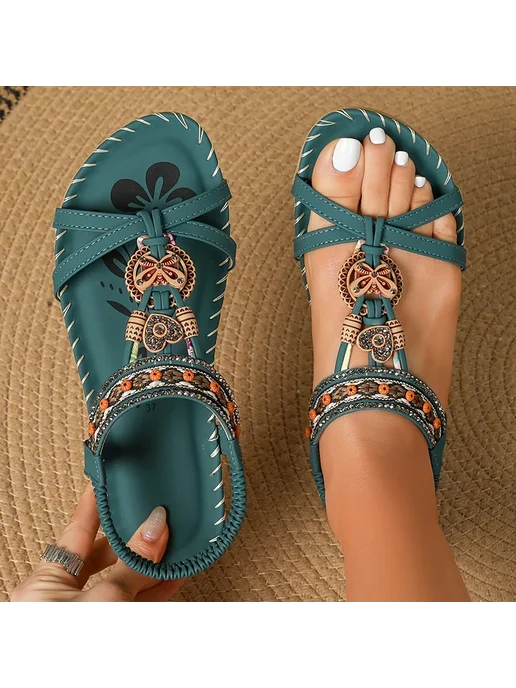 FUNMARS.T Sandals Women Shoes Summer Casual Walking Shoes Party Sandal, коричневый, фото 2