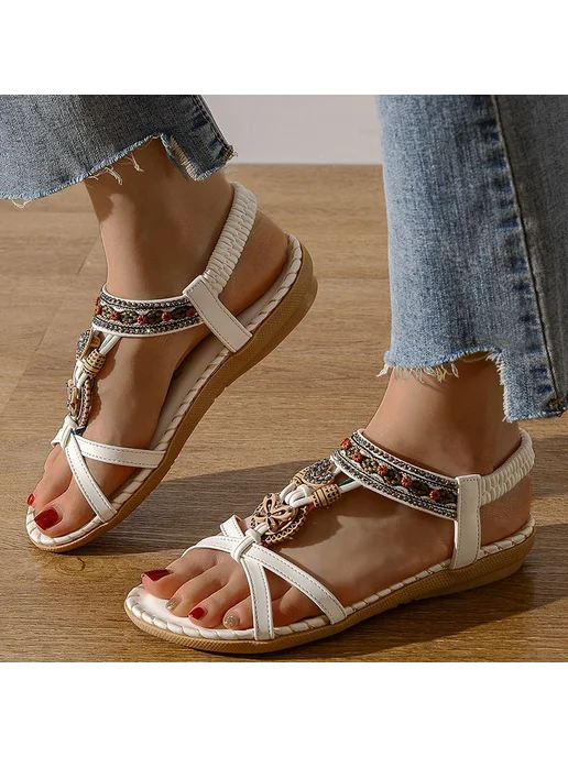 FUNMARS.T Sandals Women Shoes Summer Casual Walking Shoes Party Sandal, коричневый, фото 5