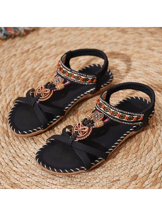 FUNMARS.T Sandals Women Shoes Summer Casual Walking Shoes Party Sandal, черный