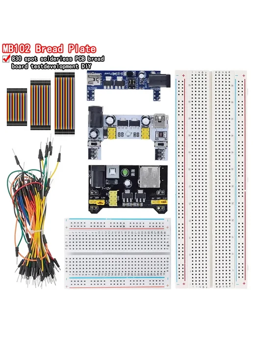Нет бренда Модуль питания MB102 для Arduino Синий, MB102 Blue, синий, фото 2