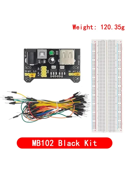Нет бренда Модуль питания MB102 для Arduino Синий, MB102 Blue, синий, фото 5