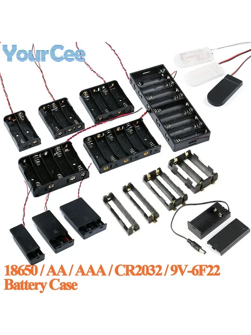 Your Cee Держатель батарейки 9V-6F22 со свитчем, 2шт, 2 шт, фото 2