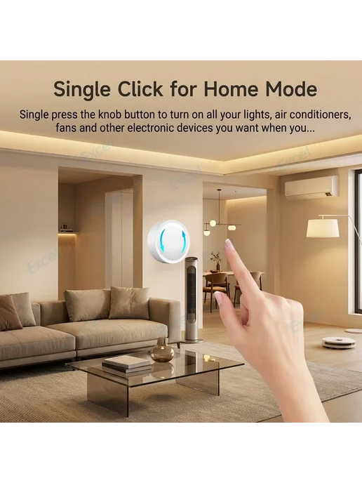 Excellux ZigBee 3.0 умная ручка-переключатель 1PCS Zigbee, 2 шт, фото 5
