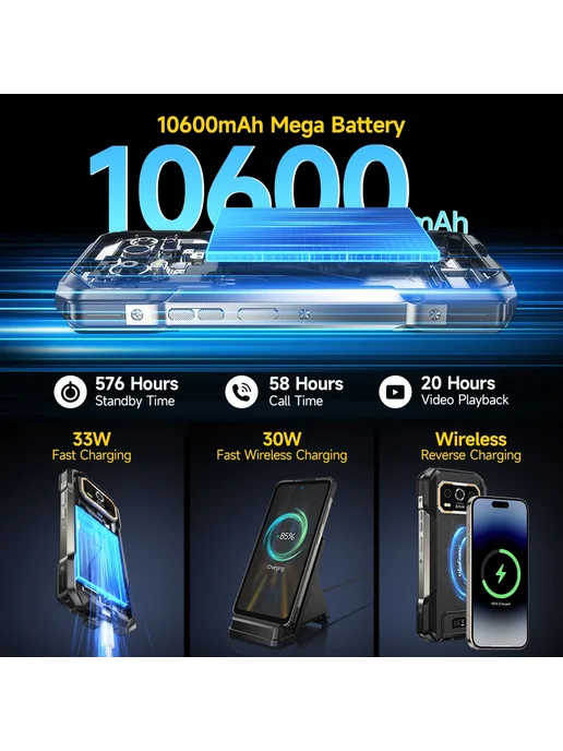 Смартфон Ulefone Armor 27T Pro Plus 24/256 ГБ, черный, фото 3