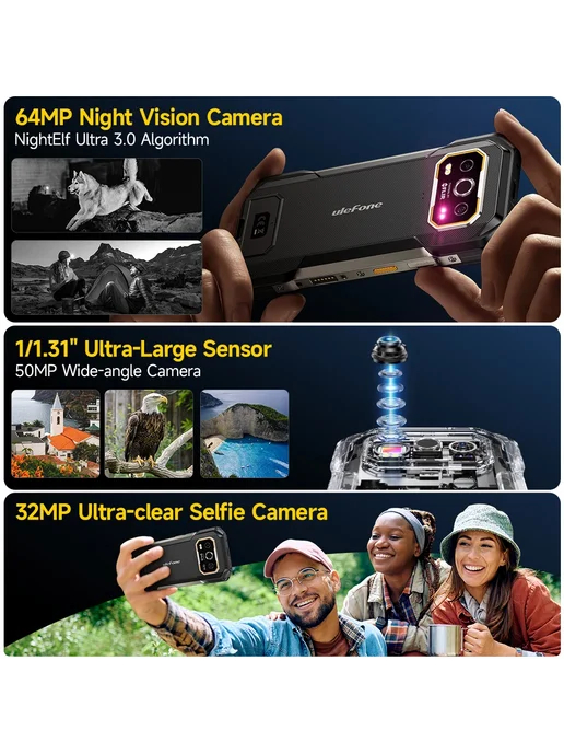 Смартфон Ulefone Armor 27T Pro Plus 24/256 ГБ, черный, фото 5