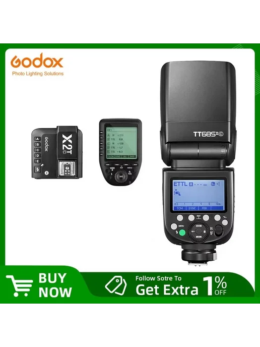 Godox TT685II для Canon, вспышка в комплекте, черный, фото 2