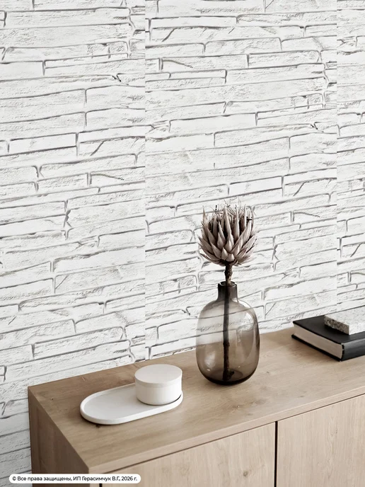 AMODECOR 3д панели самоклеящиеся для стен 50см*10м ПВХ 2 рулона, 10 м, фото 4
