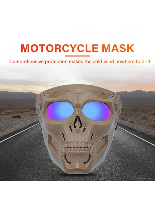 FREEMOTO Очки Унисекс С Дизайном Черепа Для Мотокросса, Защитные Очки, белый, фото 6