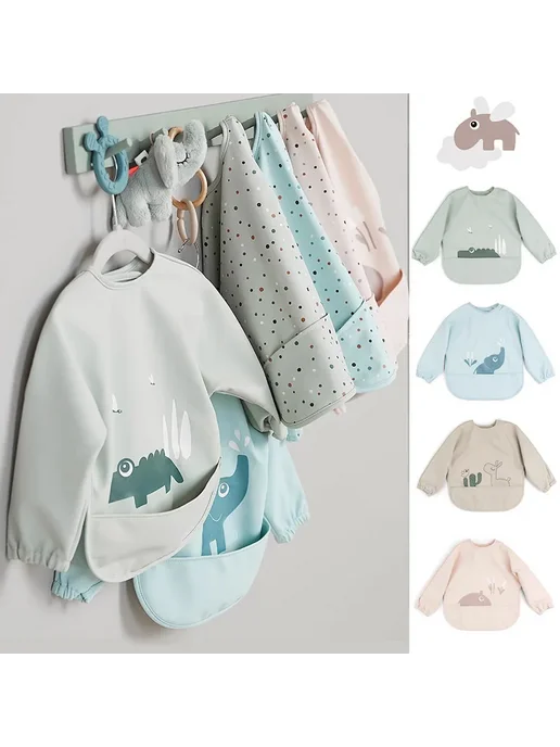 Нет бренда Детский халат из искусственной кожи S size 6-12 months, Clou, синий, фото 2