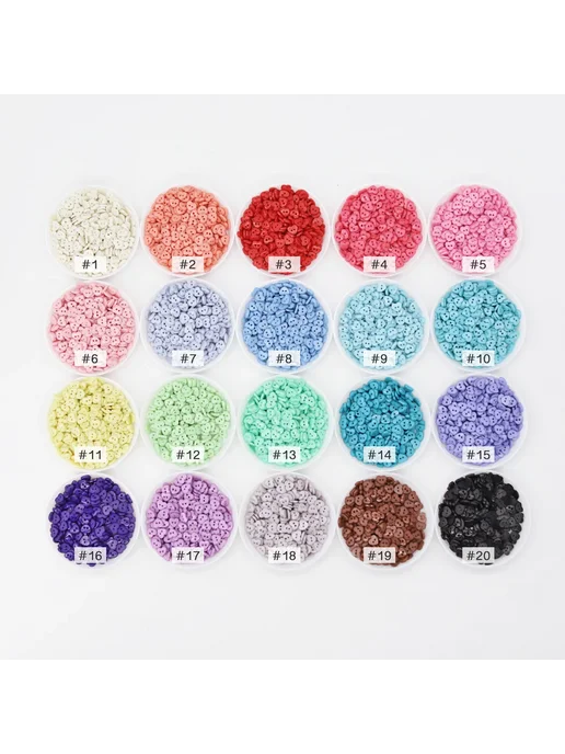 Пластиковые мини-пуговицы сердце 200 шт 50pcs, 08 Sky Blue, 200 шт, 50 шт, фото 3