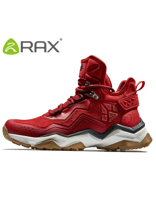 RAX RAX мужская непромокаемая походная обувь из воловьей кожи, т, красный