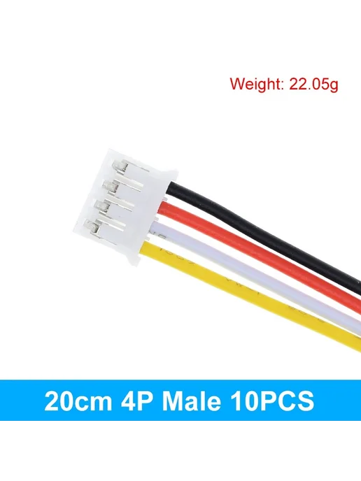 TZT 10шт. 20см 4P Male JST PH 2.0, 10 шт
