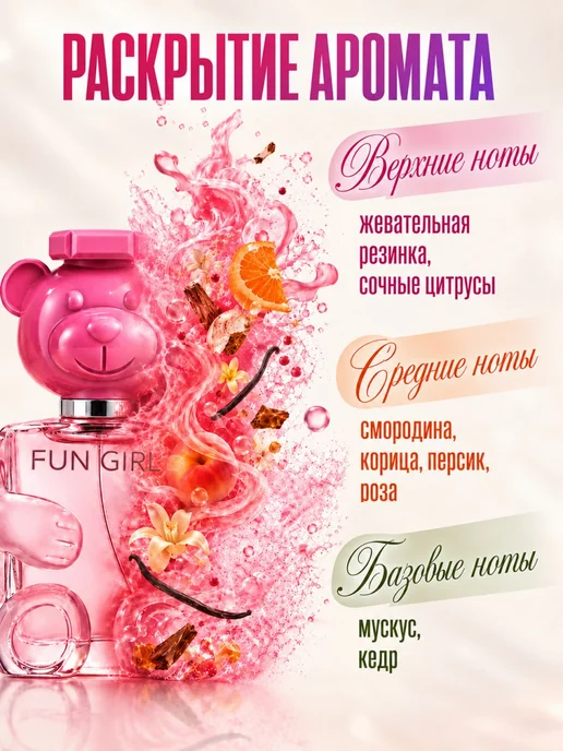 Духи набор Moschino Blue и Bubble Gum, комплект 2х50 мл, 50 мл, фото 2