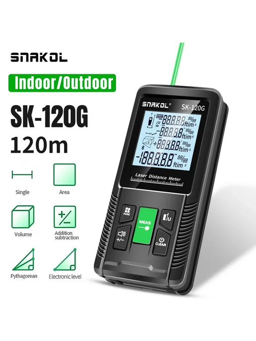 cretrust Snakol SK-150A Лазерная рулетка, красный свет, красный, фото 2