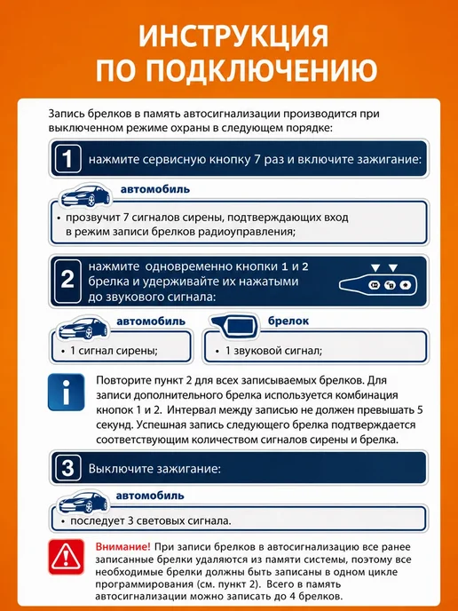 Market-AV Брелок пульт A91 аналог для сигнализации Starline A91, вариант, фото 2