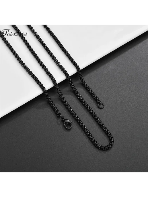 Нет бренда Цепочка ожерелье из нержавеющей стали, серебро, 45 см, 2mm W, серебристый, фото 4
