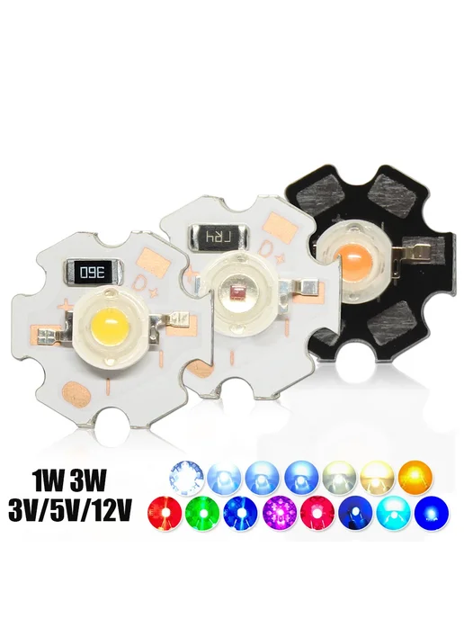 OTdiode Светодиодные лампочки 1W 3W 3-3.6V 1W LED, Deep Red, 1 Вт, 3 Вт, фото 2