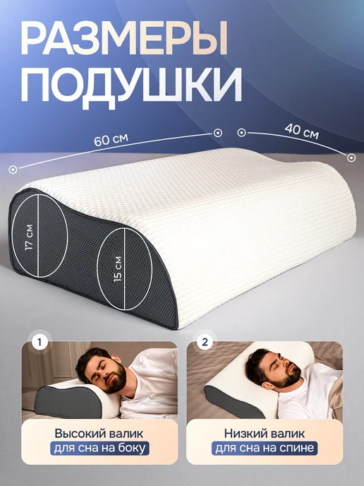 Mecomfo Ортопедическая подушка для сна, вариант, фото 6